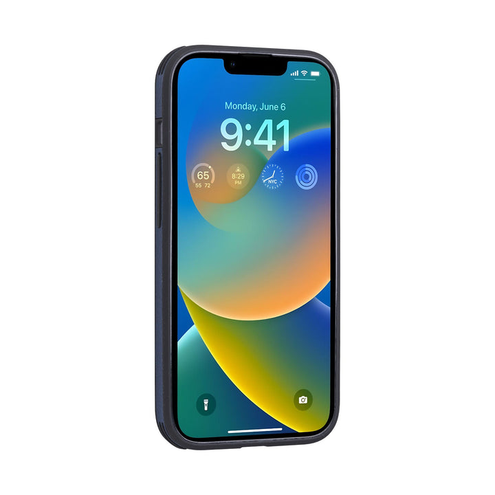 iPhone Huelle Modell Istrien Farbe blau Seitenansicht